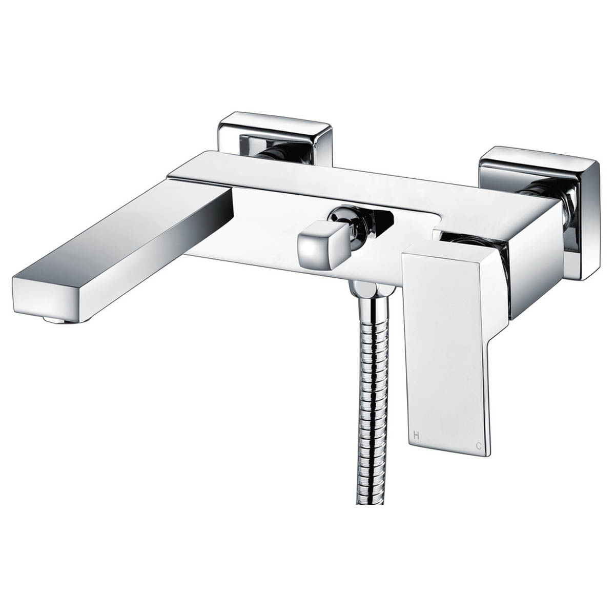 Ari Design Blade Wall Mounted Shower Mixer & Shower Kit Chrome Chrome