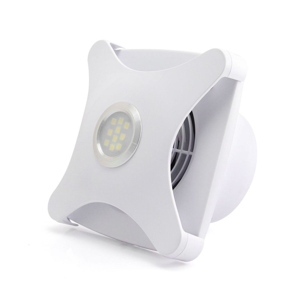 Ellsi 100mm Concealed Extractor Fan with Light 10989 Bathshack