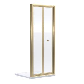 ELEGANT Bifold Shower Door 900mm Glass Shower Enclosure Reversible Folding Shower Door Black 70290003 - View #12