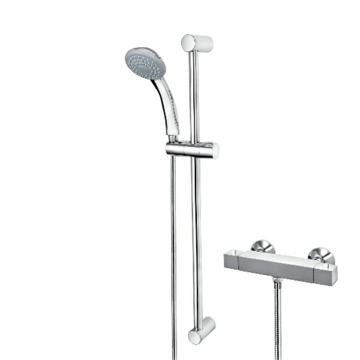 Bristan Cascade Edge Bar Shower with Adjustable Riser Kit (13206)