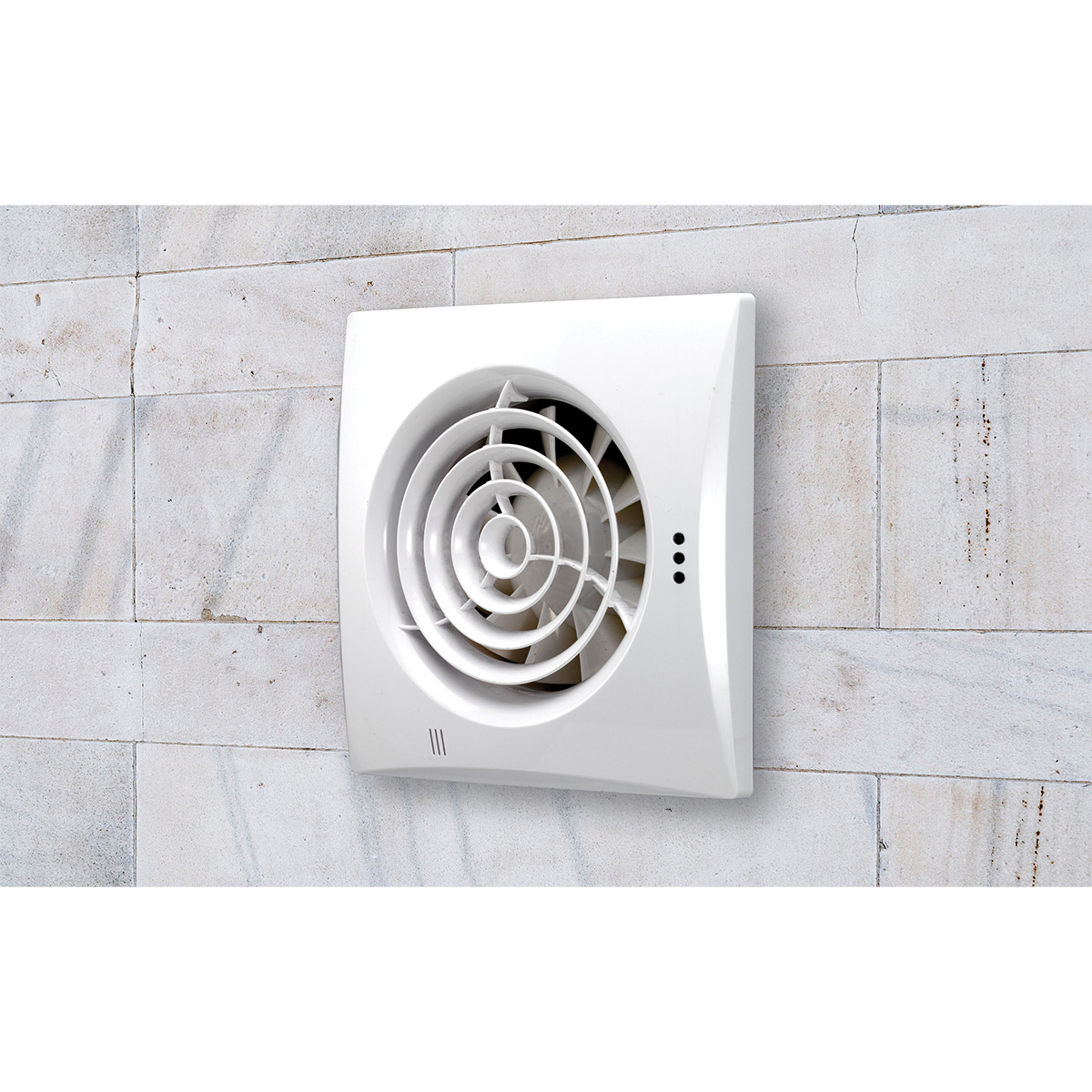 Flow Wall Mounted Fan with Timer - White