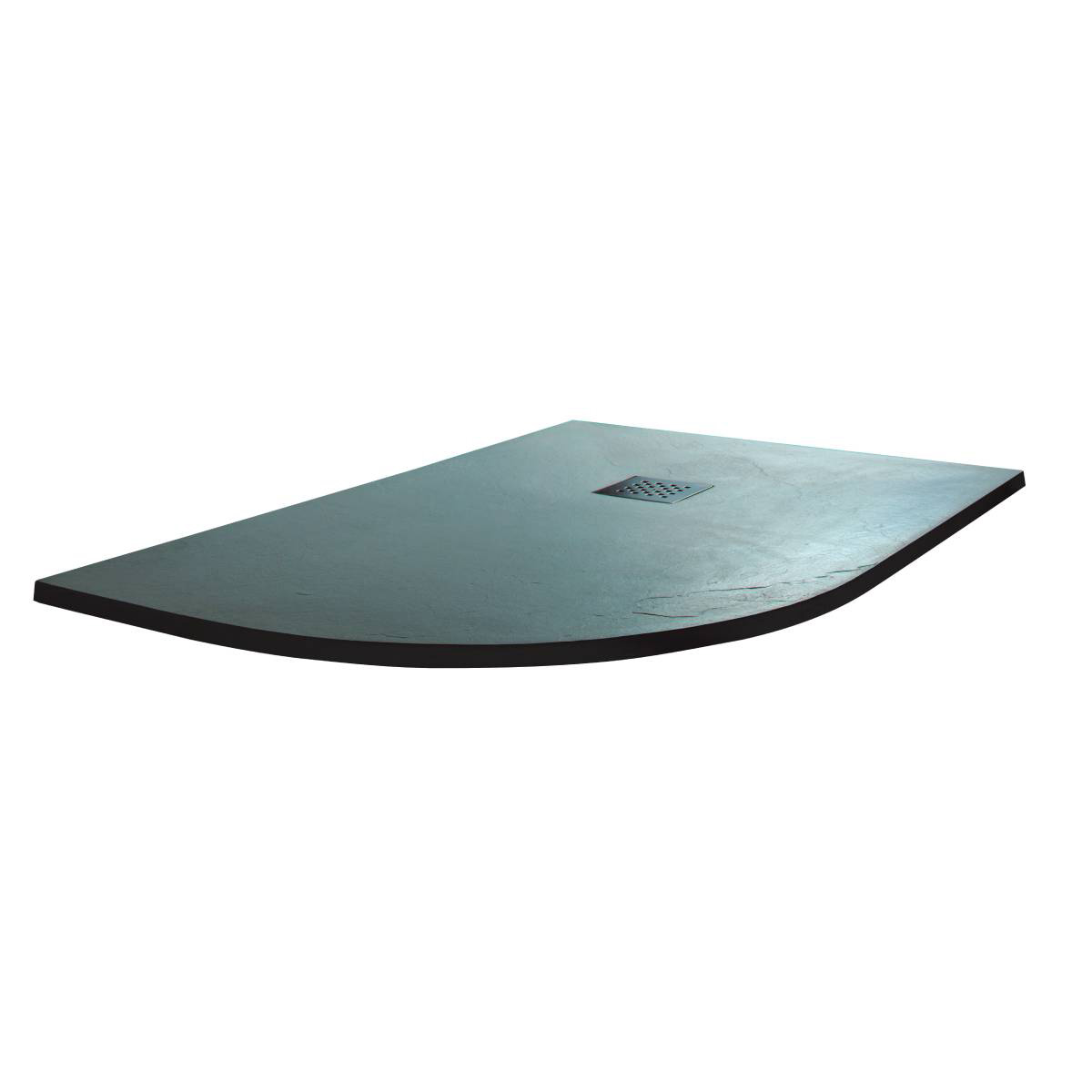 Poalgi 1200 x 900mm Offset Quadrant Slate Wetroom Tray Left Hand - Antracita