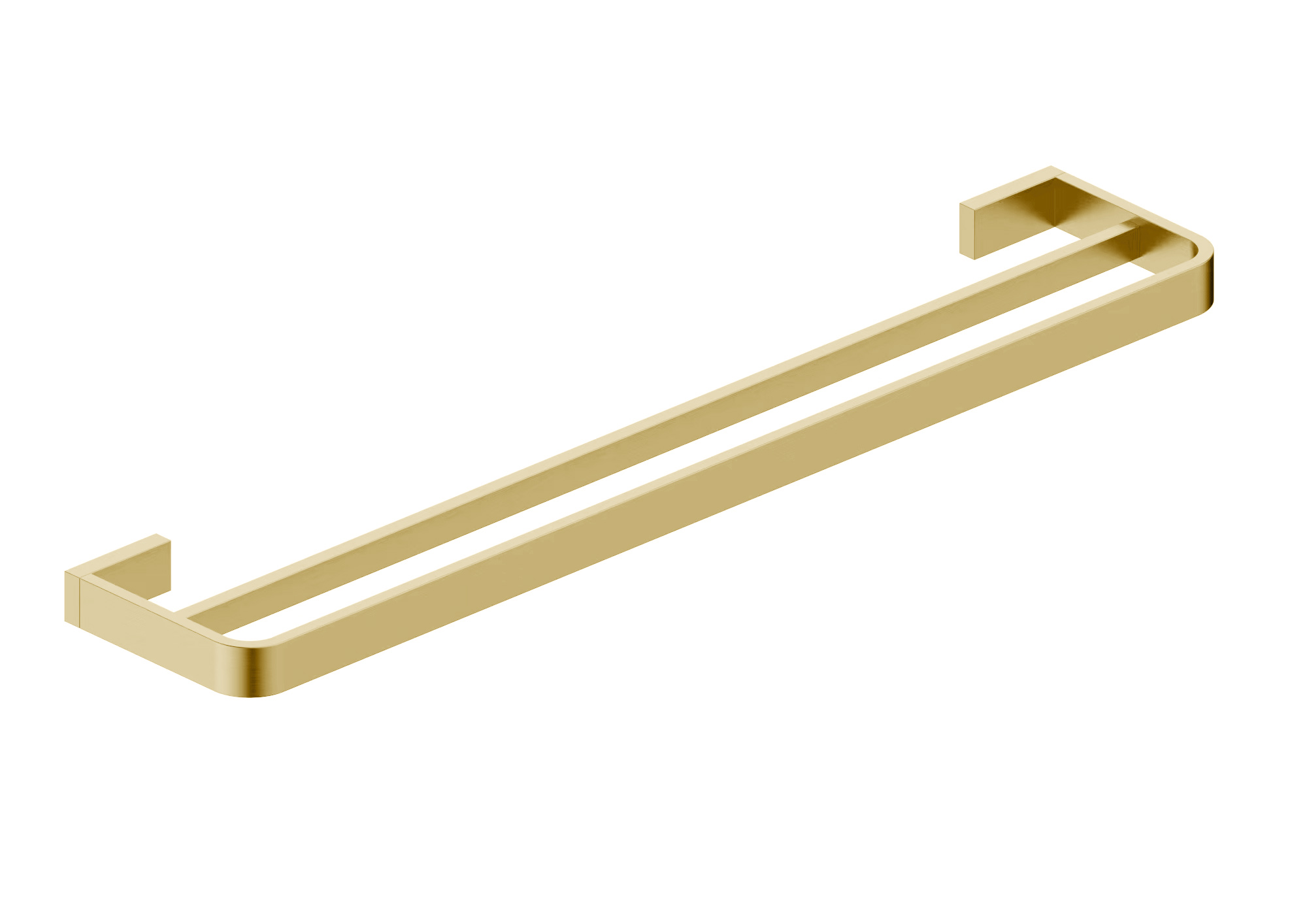 Eliseo Ricci Exclusiv Brushed Brass Double Towel Rail (19543)