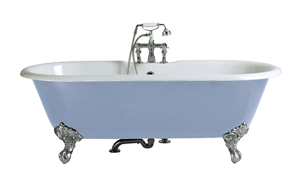 Heritage Buckingham 2 Tap Hole Cast Iron Doubled Ended Bath with Cast Iron Imperial Bath Feet  (17486)
