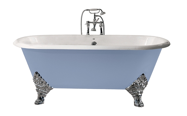 Heritage Grand Buckingham 2 Tap Hole Cast Iron Doubled Ended Bath with Cast Iron Grand Imperial Bath Feet  (17490)