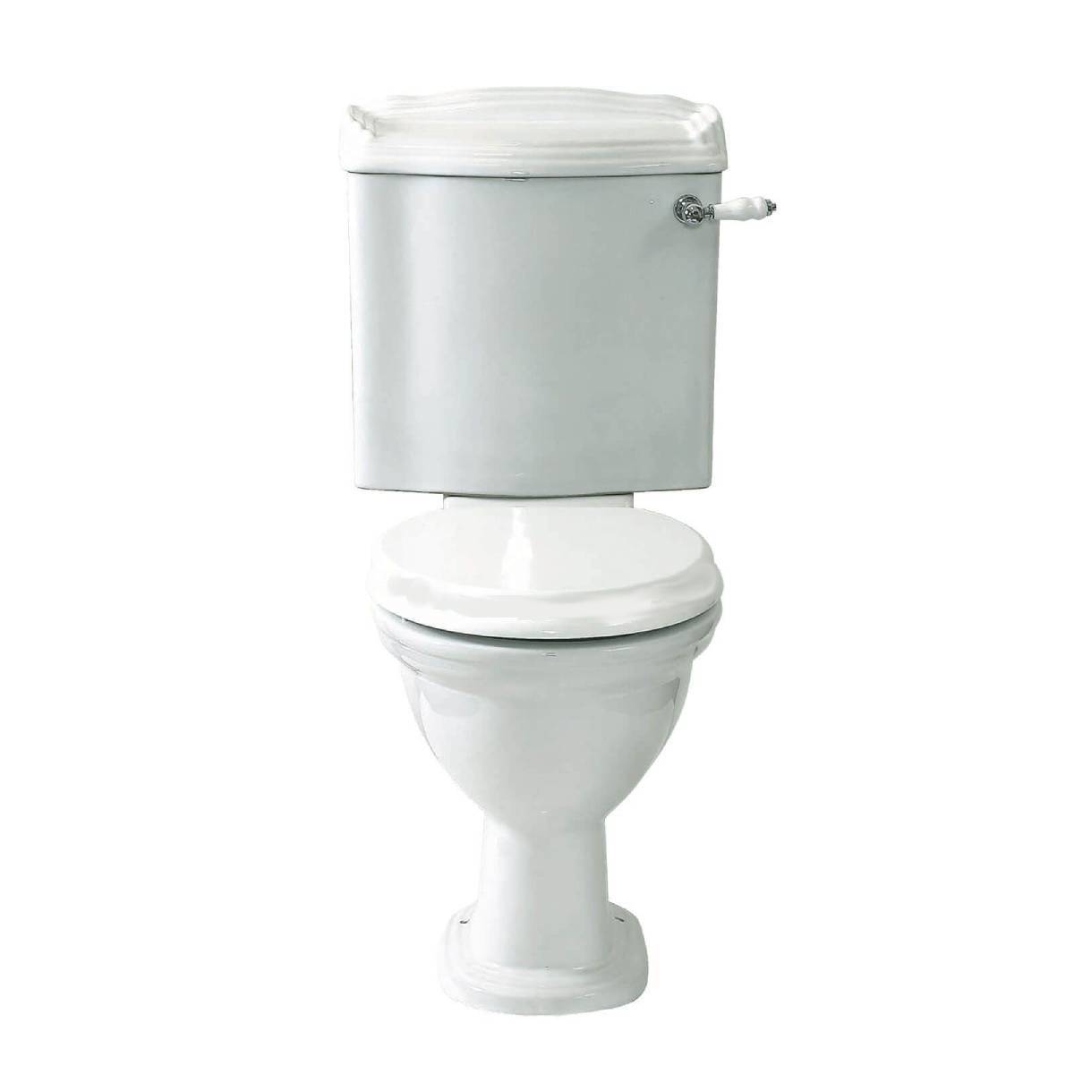 Canterbury Traditional Close Coupled Toilet & White Soft Close Seat (11897)