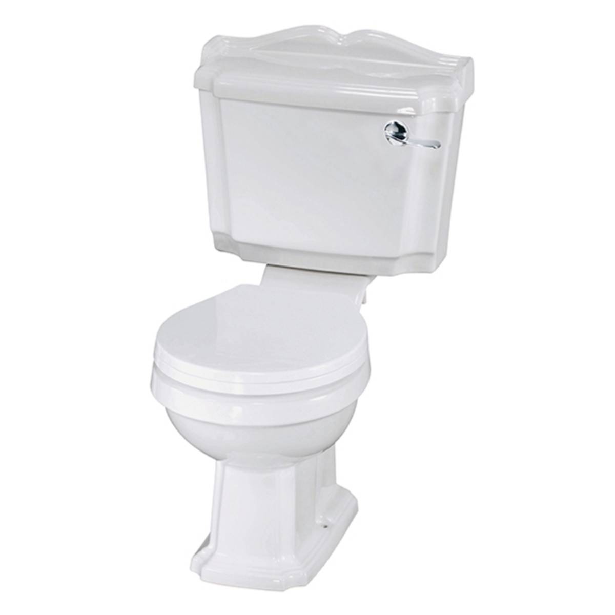 Legend Traditional Close Coupled Open Back Toilet & Standard Seat (8811) Image
