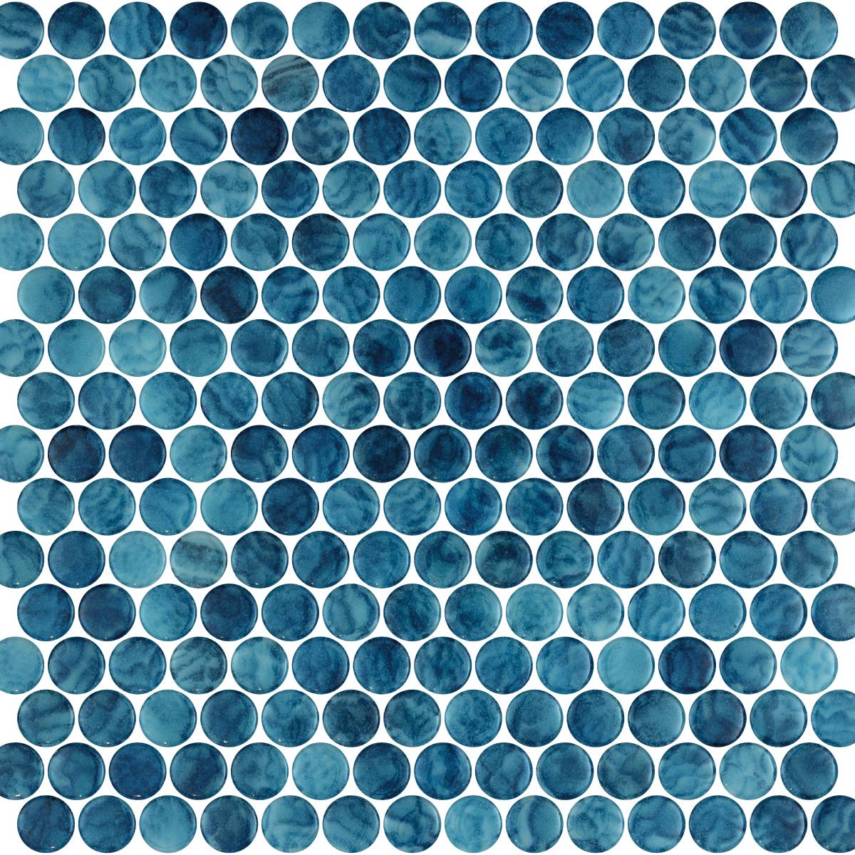 Penny Arrecife Blue 28.6 x 28.6cm Mosaic Sheet (11806)