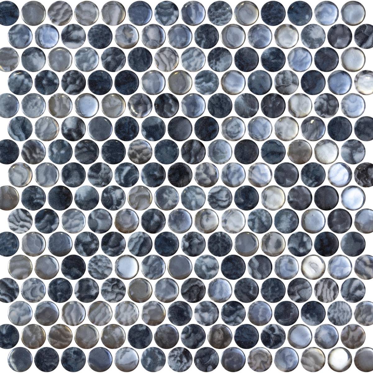 Penny Arrecife Iridis Grey 28.6 x 28.6cm Mosaic Sheet (11824)