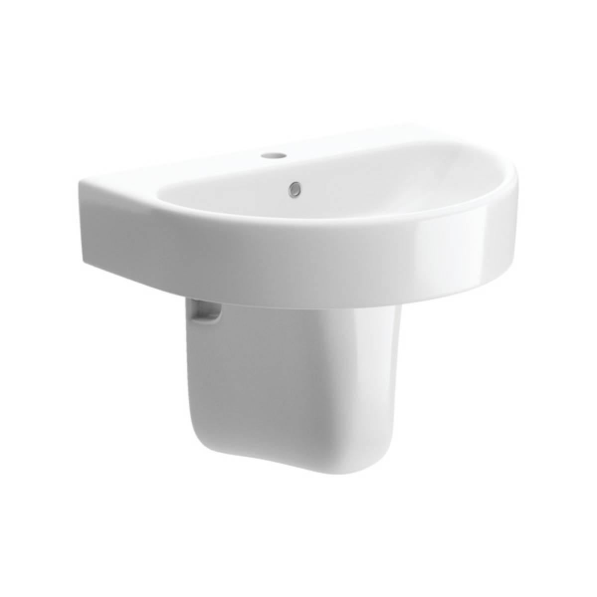 Moods Bathrooms to Love Cilantro 555mm Basin & Semi Pedestal (13447)