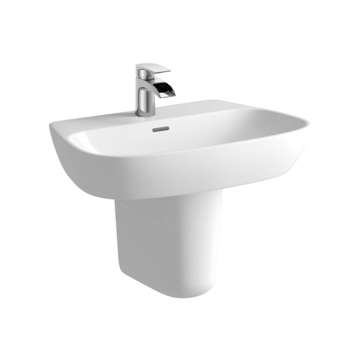 Moods Bathrooms to Love Tilia 600mm Basin & Semi Pedestal (13669)