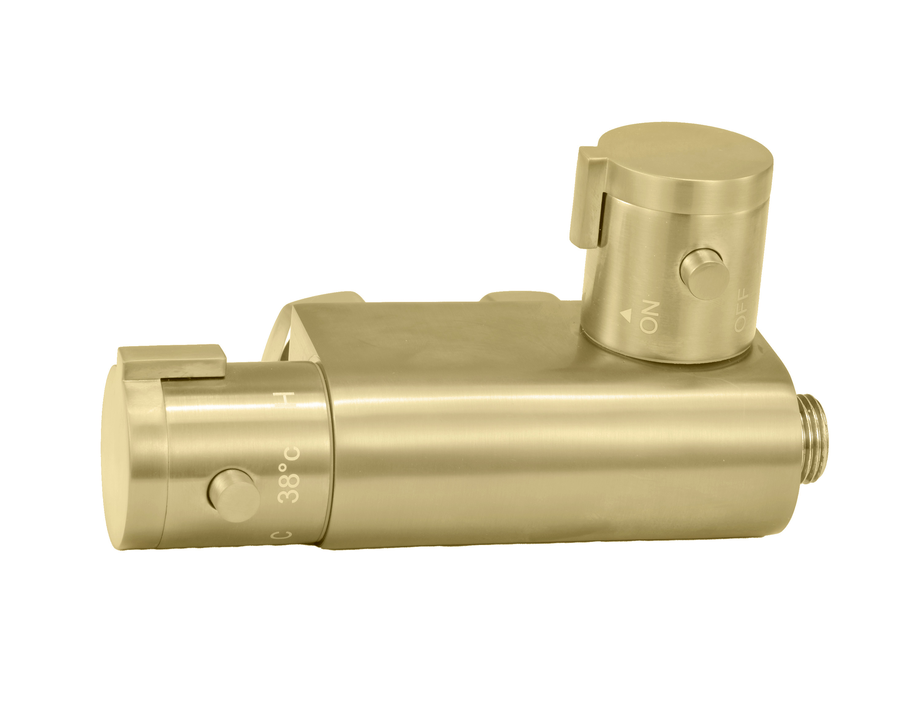 Eliseo Ricci Thermostatic Vertical Valve for Douche - Brushed Brass (19515)