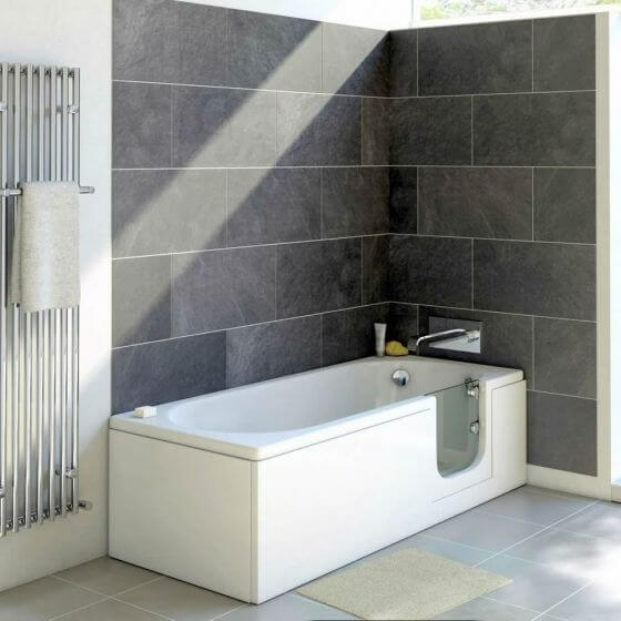 Bathe Easy Cascade 1700mm Easy Access Straight Bath & Panels - Right Hand (1034)