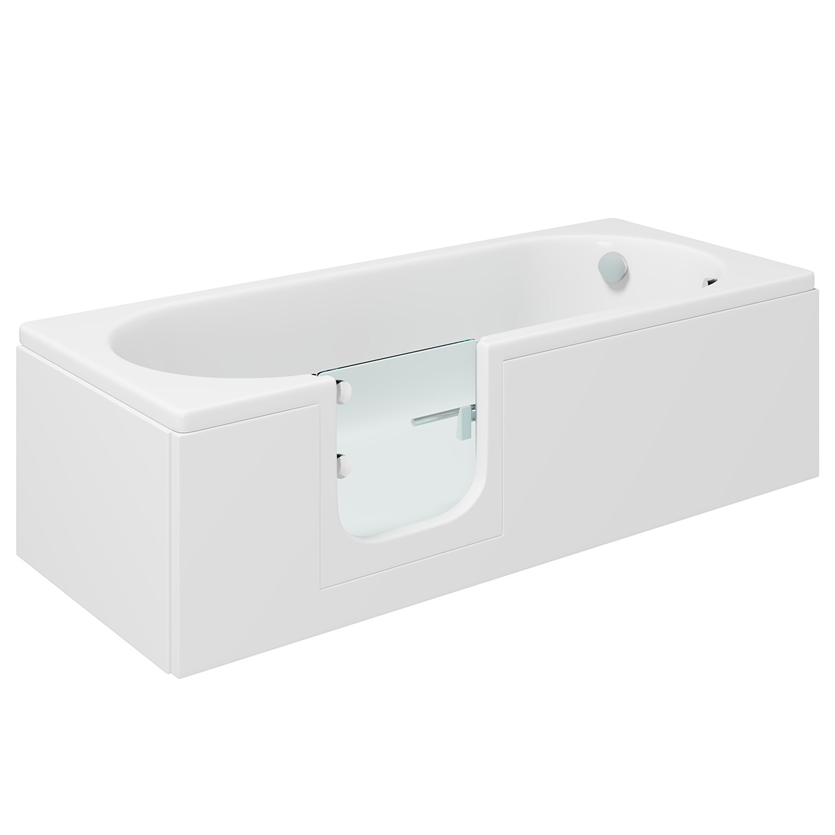 Bathe Easy Cascade 1700mm Easy Access Straight Bath & Panels - Left Hand (1033)