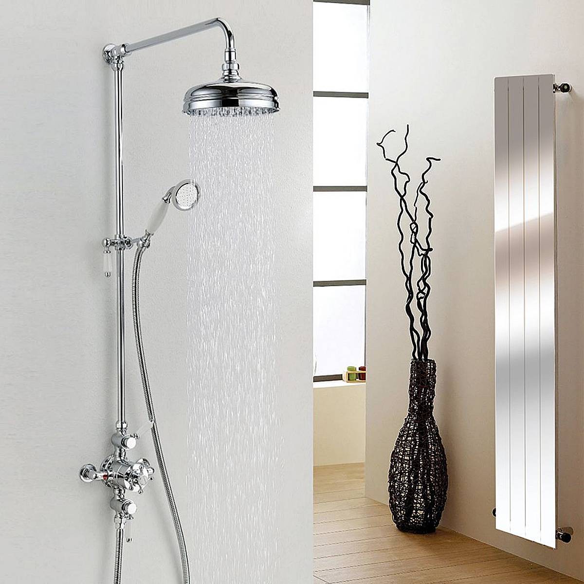 Eliseo Ricci Balmoral Thermostatic Rain Shower with Diverter (4253)
