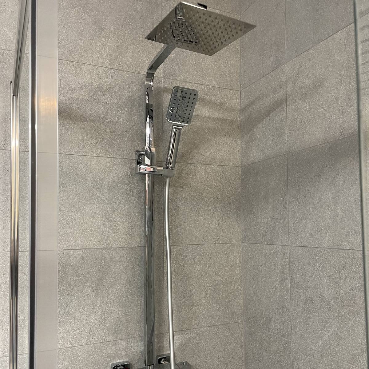 Eliseo Ricci Cube Plus Thermostatic Rain Shower with Diverter (11103)