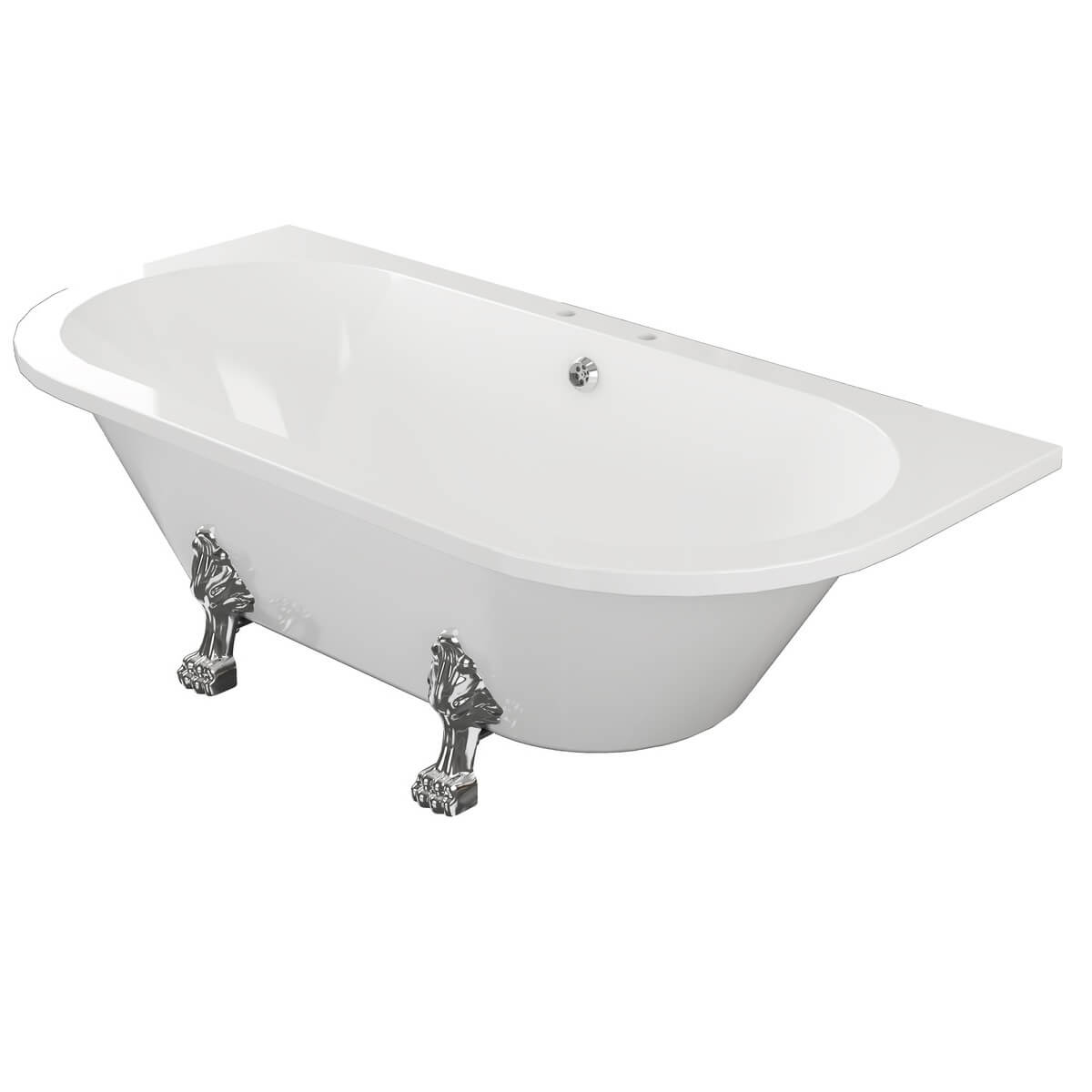 Moods Bathrooms to Love Finchley Traditional Back to Wall Freestanding Bath  (7566)
