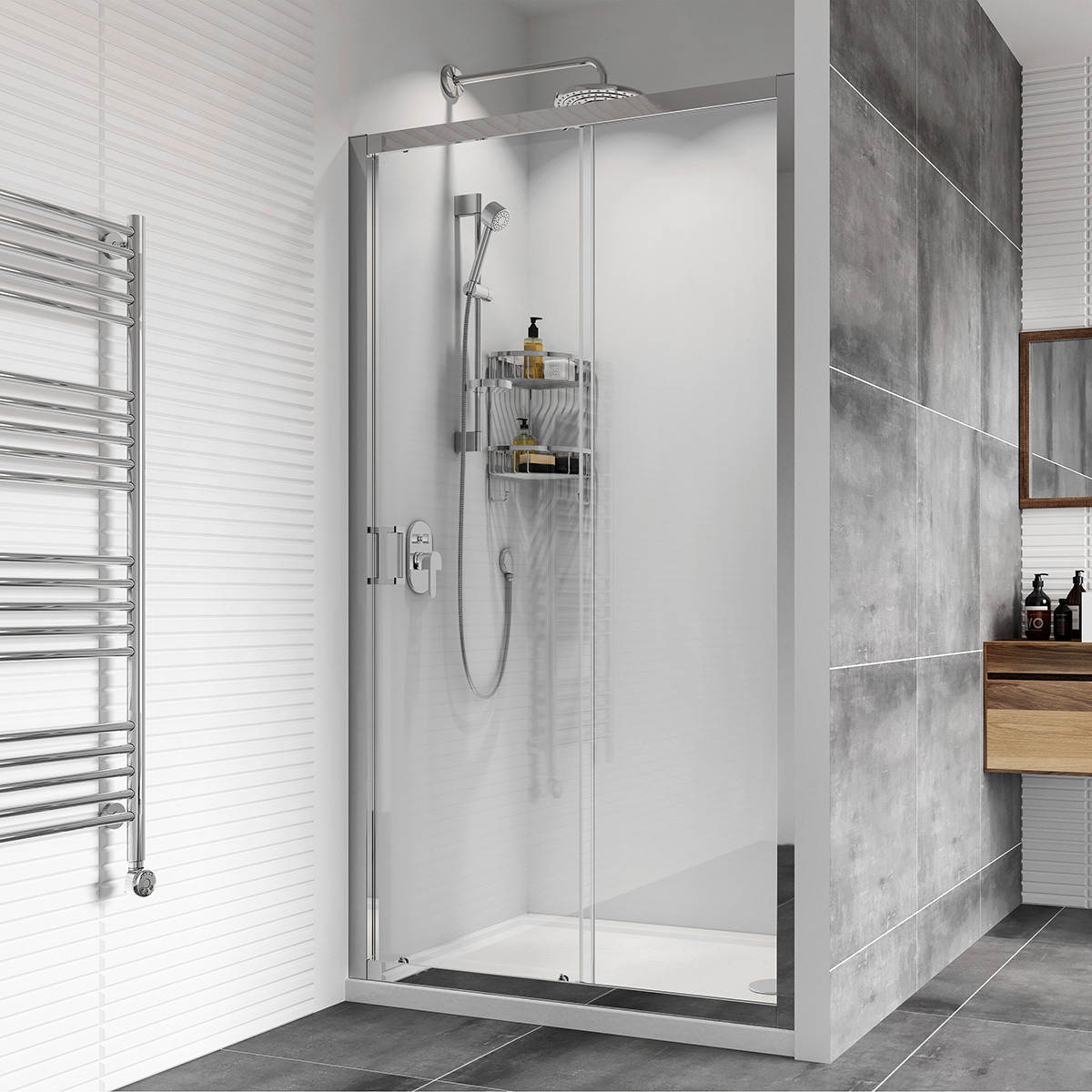 Roman Haven8 1400mm Sliding Shower Door (12892)