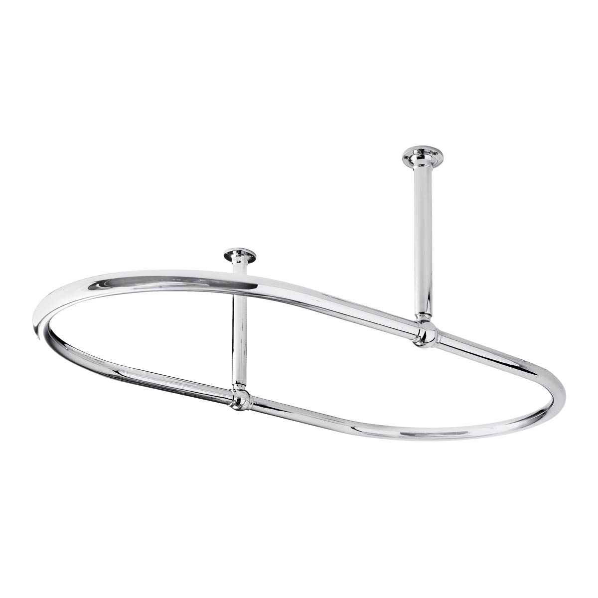 Hudson Reed Oval Shower Ring for Shower Curtain - Chrome 1092x683mm (18512)