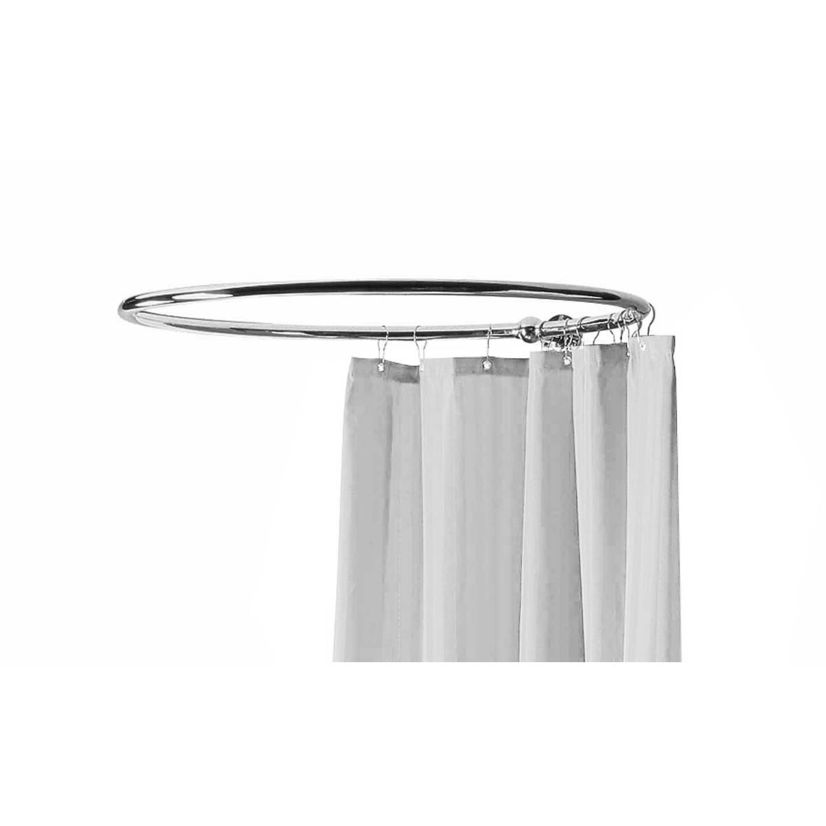 Hudson Reed Round Shower Ring for Shower Curtain- Chrome 800x800mm (18513)