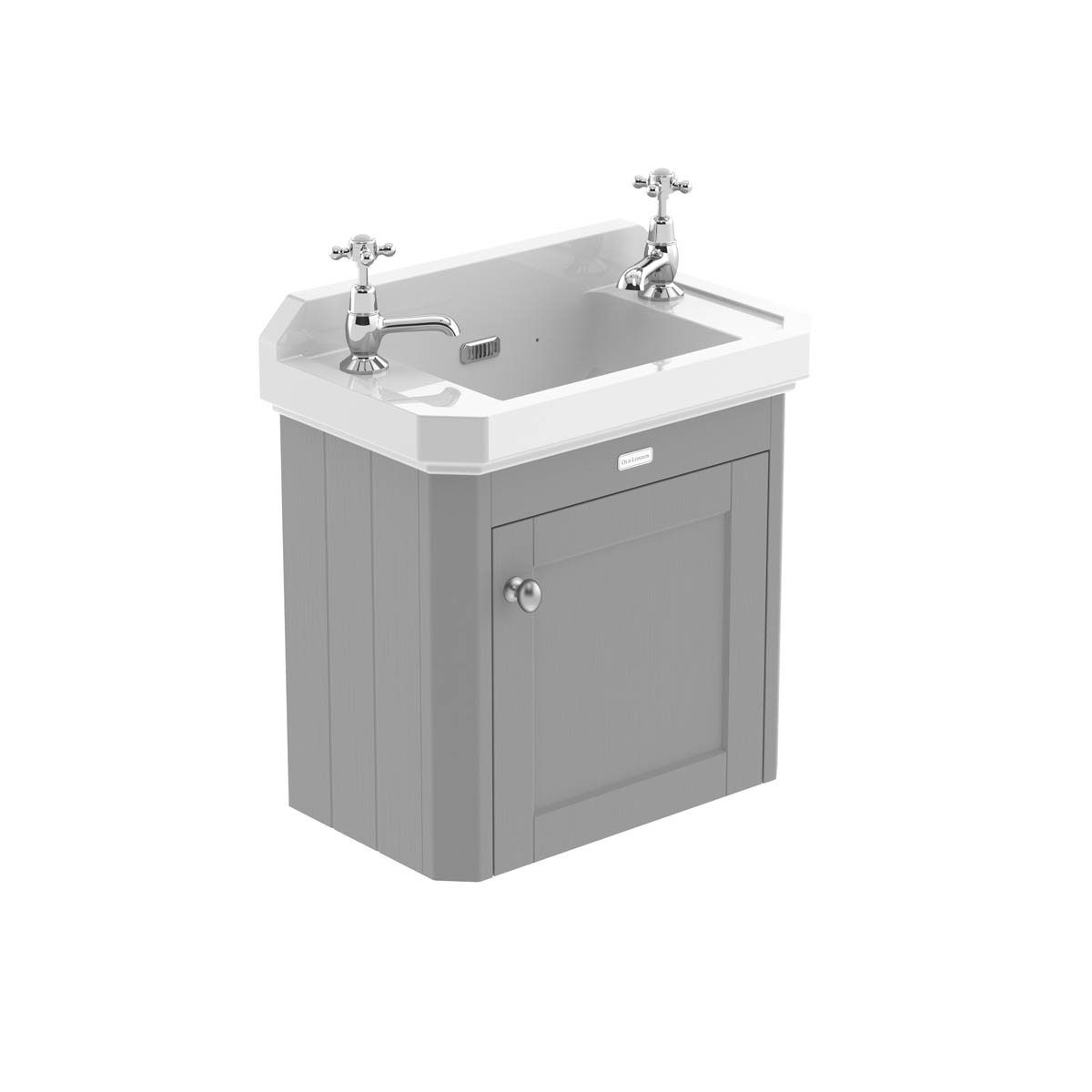 Hudson Reed Traditional Old London Storm Grey 515mm Wall Hung Cabinet & Basin