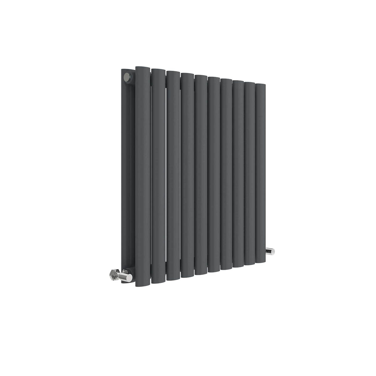 Hudson Reed Revive Horizontal Double Panel Radiator 600 x 586mm - Anthracite (18627)