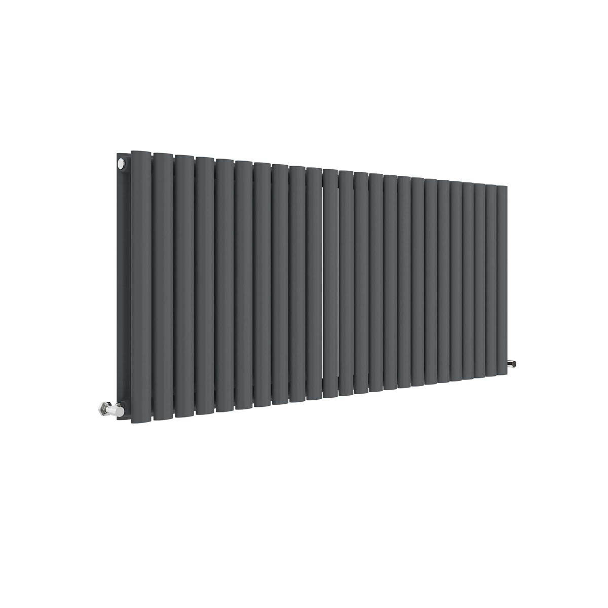 Hudson Reed Revive Horizontal Double Panel Radiator 600 x 1398mm - Anthracite (18651)