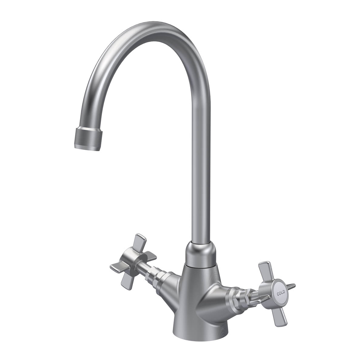 Nuie Traditional Mono Kitchen Tap - Brushed Nickel (20368)
