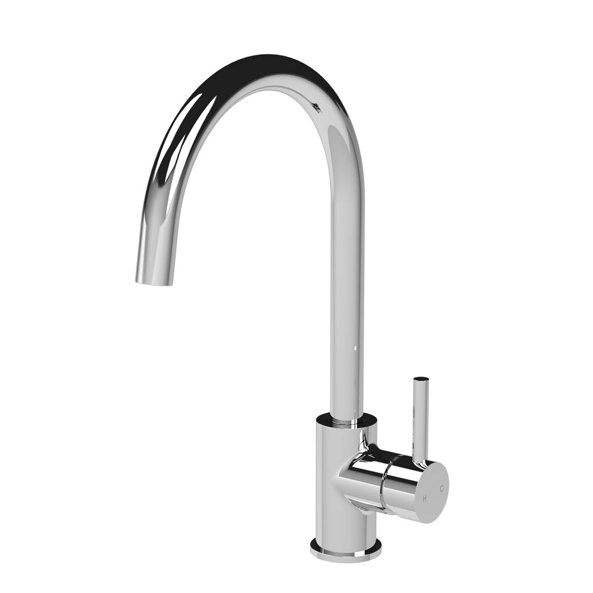 Nuie Lachen Mono Single Lever Kitchen Tap - Brushed Brass (20348)
