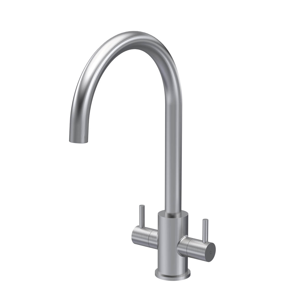 Nuie Lachen Mono Dual Lever Kitchen Tap - Brushed Nickel (20345)