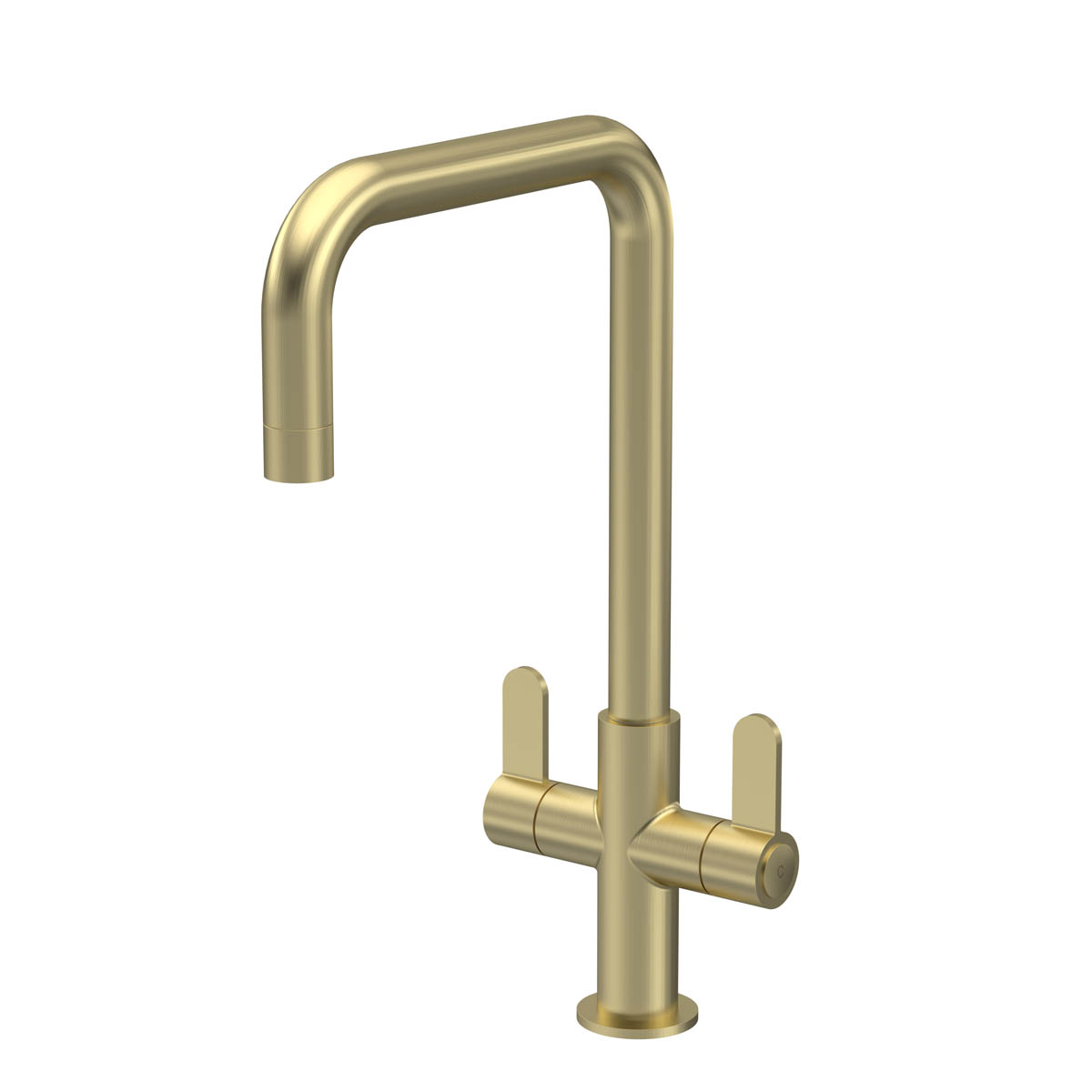 Nuie Kosi Mono Dual Lever Kitchen Tap - Brushed Brass (20336)