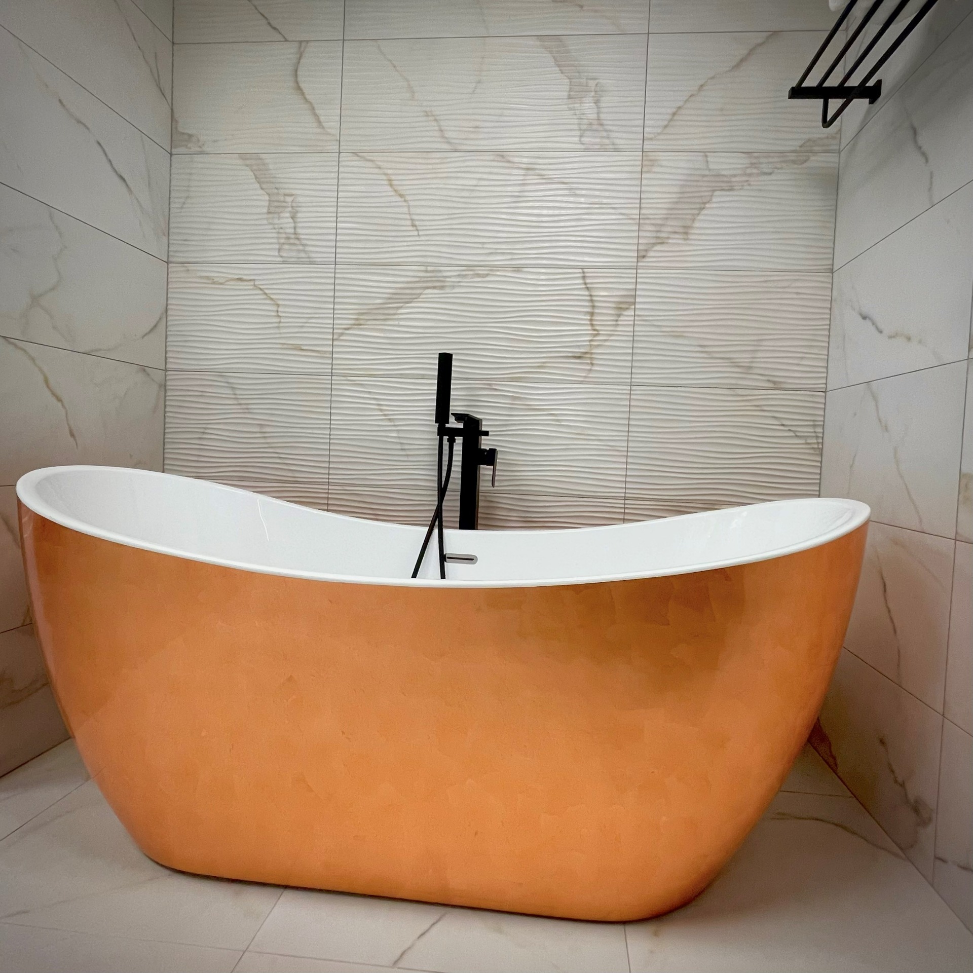 Marseille 1700mm Luxury Freestanding Bath - Copper Leaf Finish (12712)