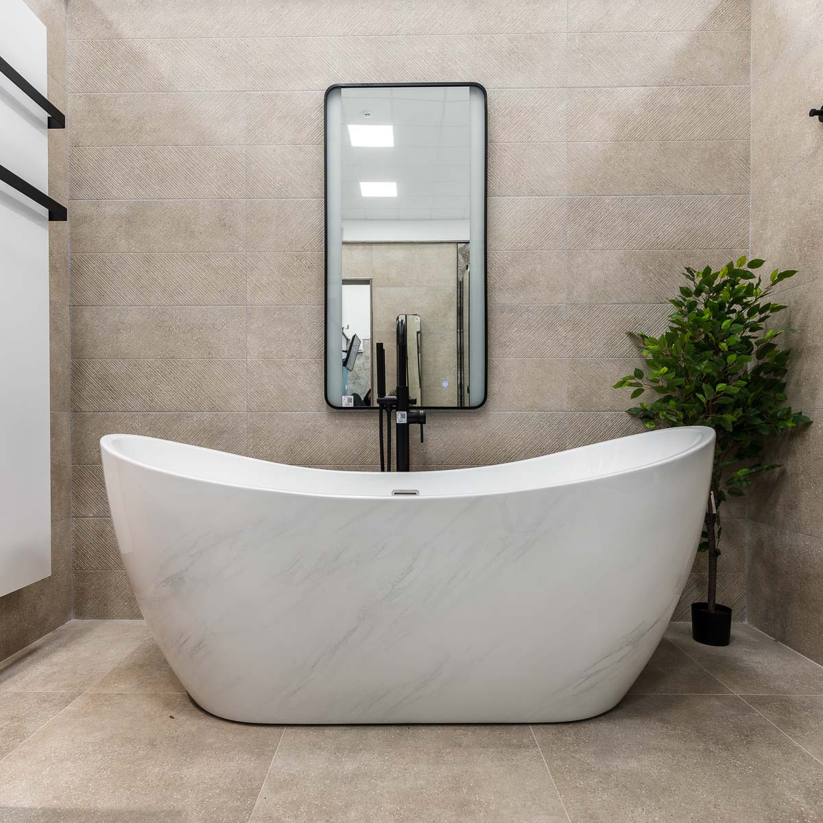 Marseille 1700mm Luxury Freestanding Bath - Marble Finish (16144)