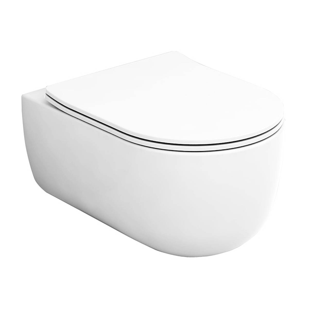 Olympia Milady Wall Hung Toilet & Soft Close Seat - Gloss White (10764)