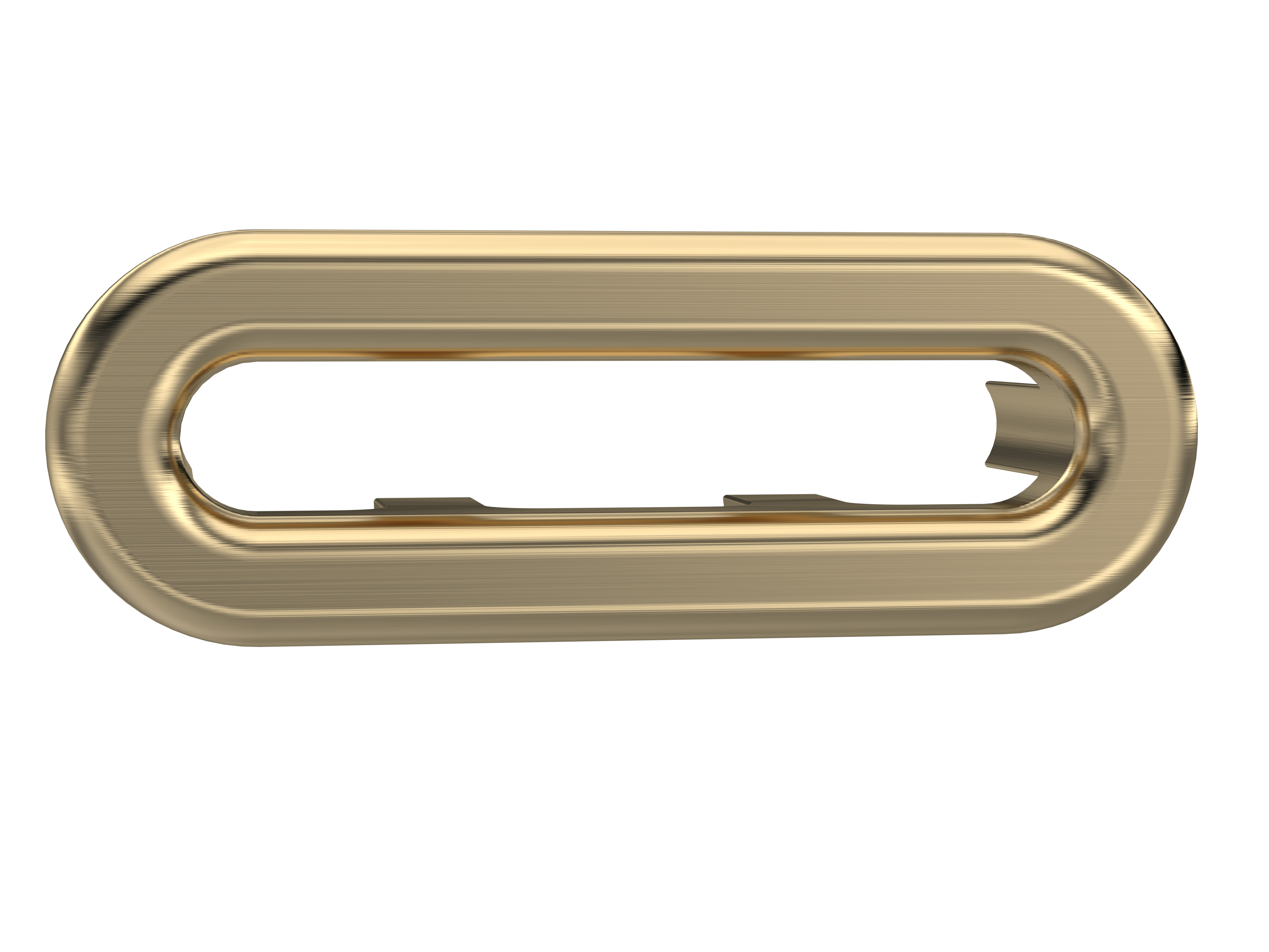 Hudson Reed Ceramics Accessories Oval Brushed Brass Overflow Cover (18884)