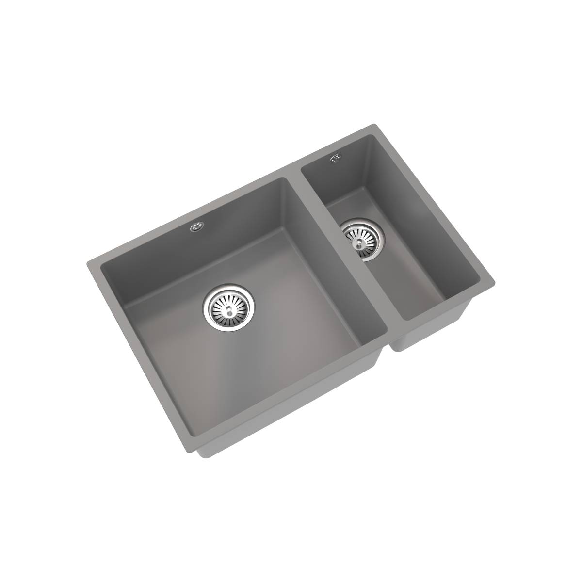 Ellsi Comite Granite 1.5 Bowl Undermount Kitchen Sink & Waste - Matt Grey (12020)