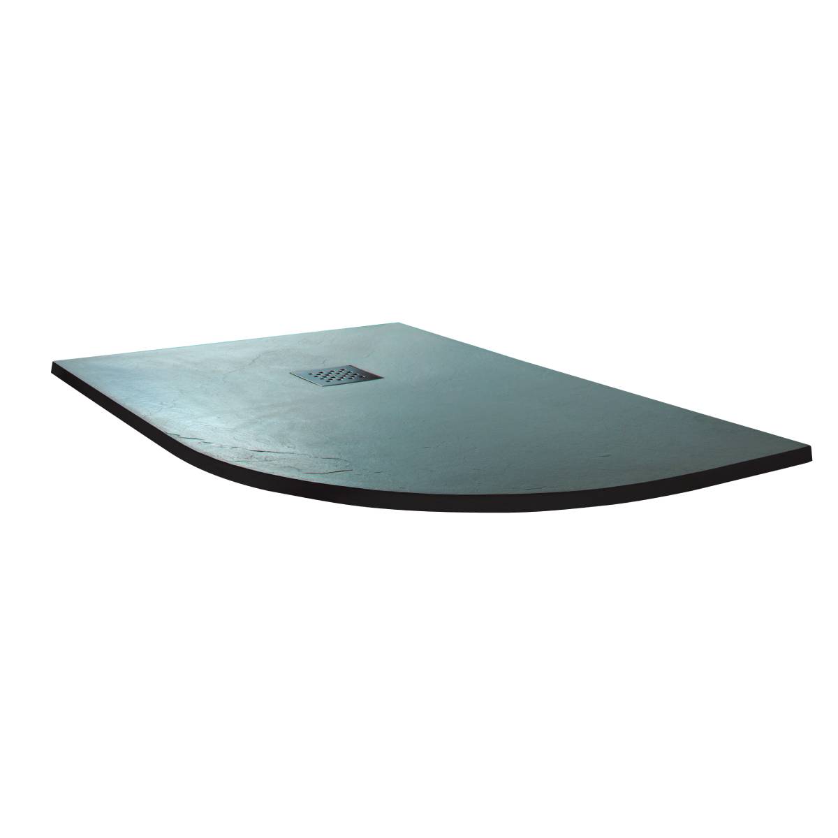 Poalgi 1200 x 800mm Offset Quadrant Right Hand Slate Wetroom Tray - Antracita (11909)