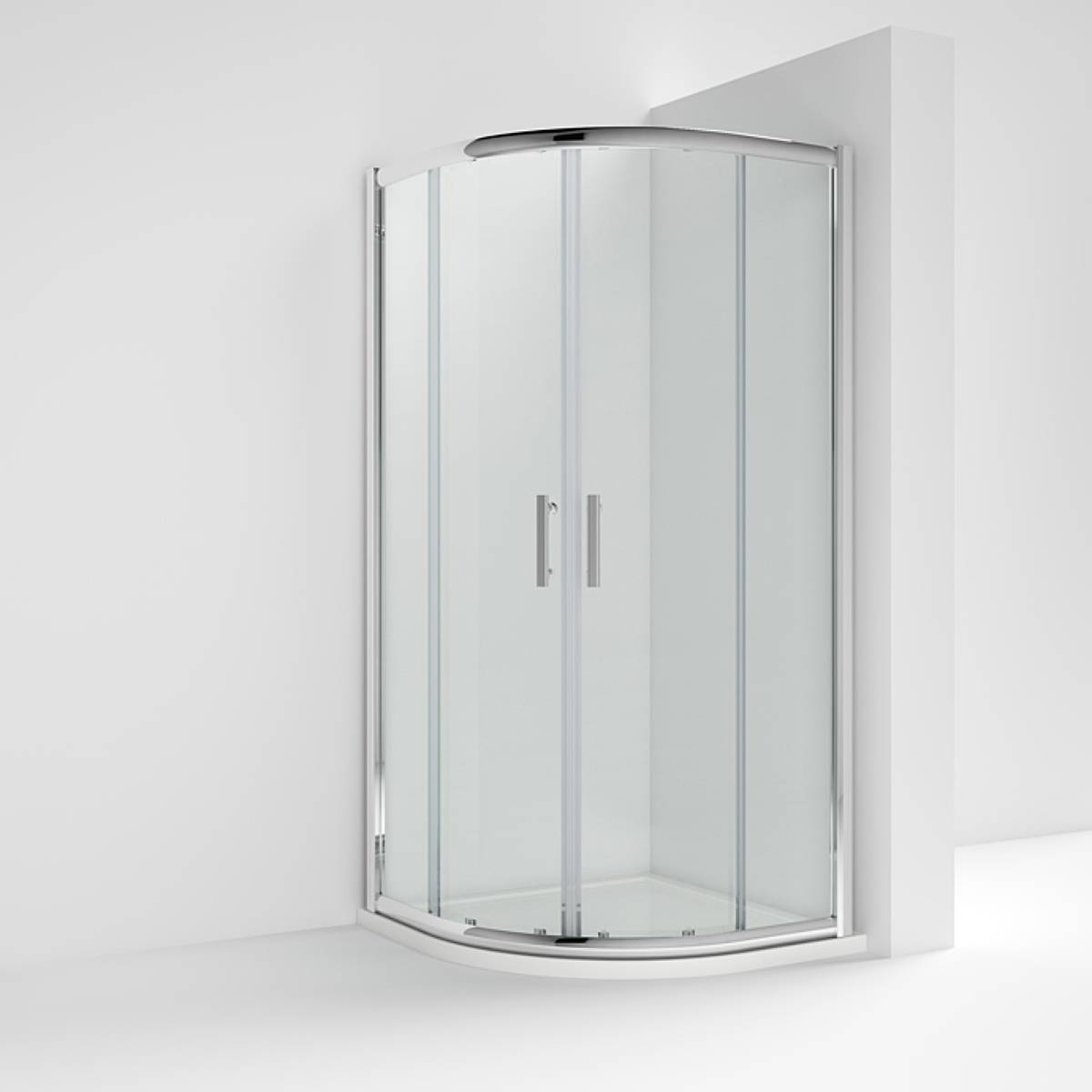 Nuie Pacific 800mm Quadrant Shower Enclosure - Chrome (12596)