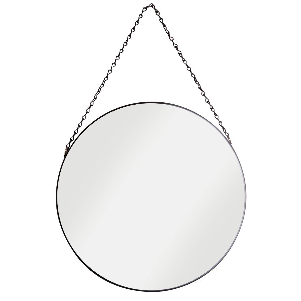 Croydex Framed Hanging Circular Mirror - Black (12858)