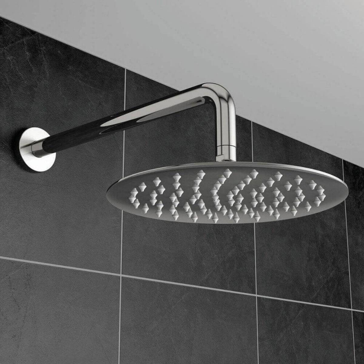 Stainless Steel Round 200mm Fixed Shower Head (6543)