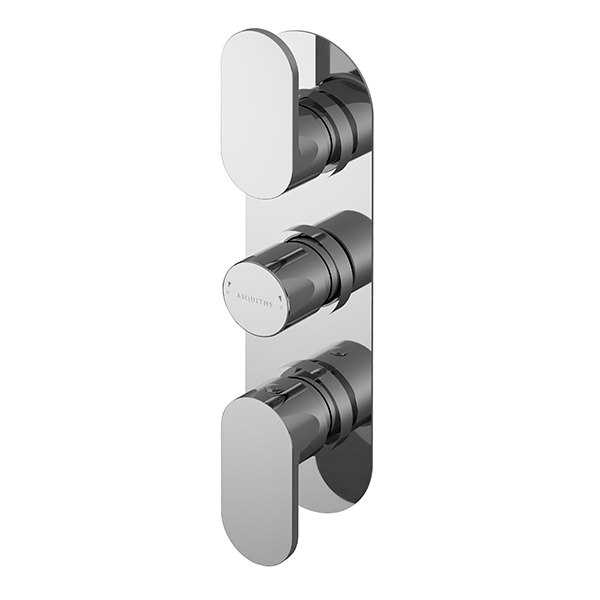 Asquiths Solitude Triple Concealed Shower Valve (4559)