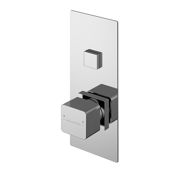 Asquiths Tranquil Push Button Shower Valve Single Outlet (4564)