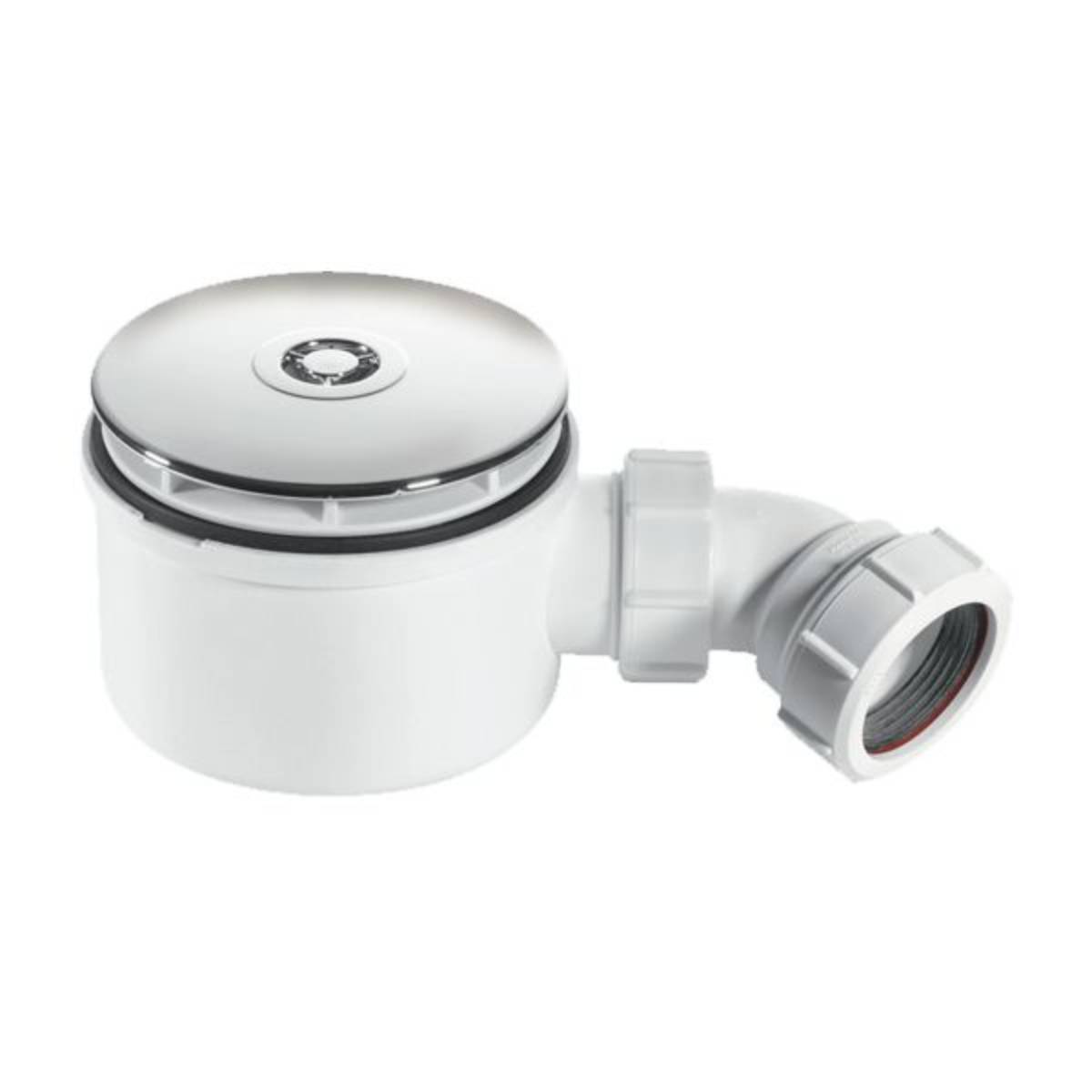 McAlpine 90mm Chrome Easy Clean Shower Trap (7723) Image