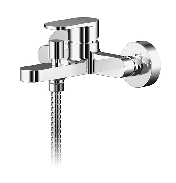 Asquiths Solitude Wall Mounted Single lever Bath Shower Mixer inc. Kit (2619)