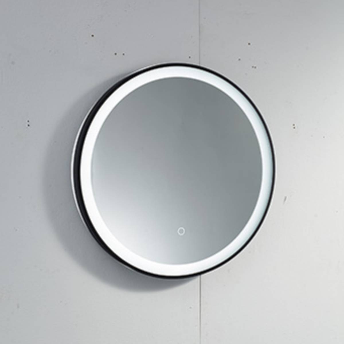 Clear Look Tetbury 600mm Round LED Black Mirror (12069)