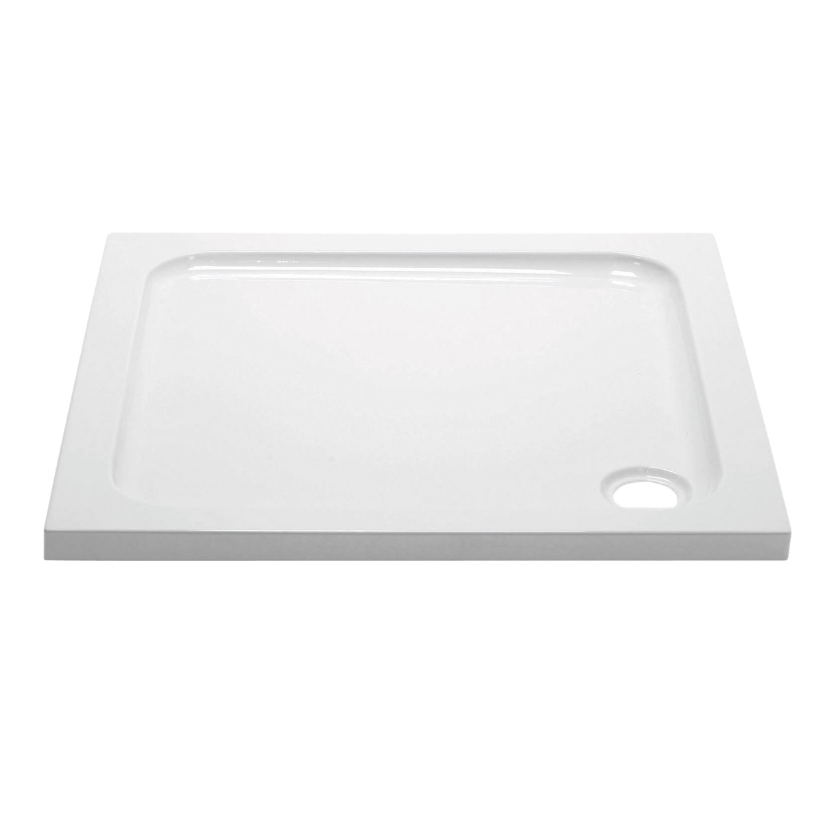 Elements 900 x 900mm Square Slim Line Shower Tray with Corner Waste (20624)