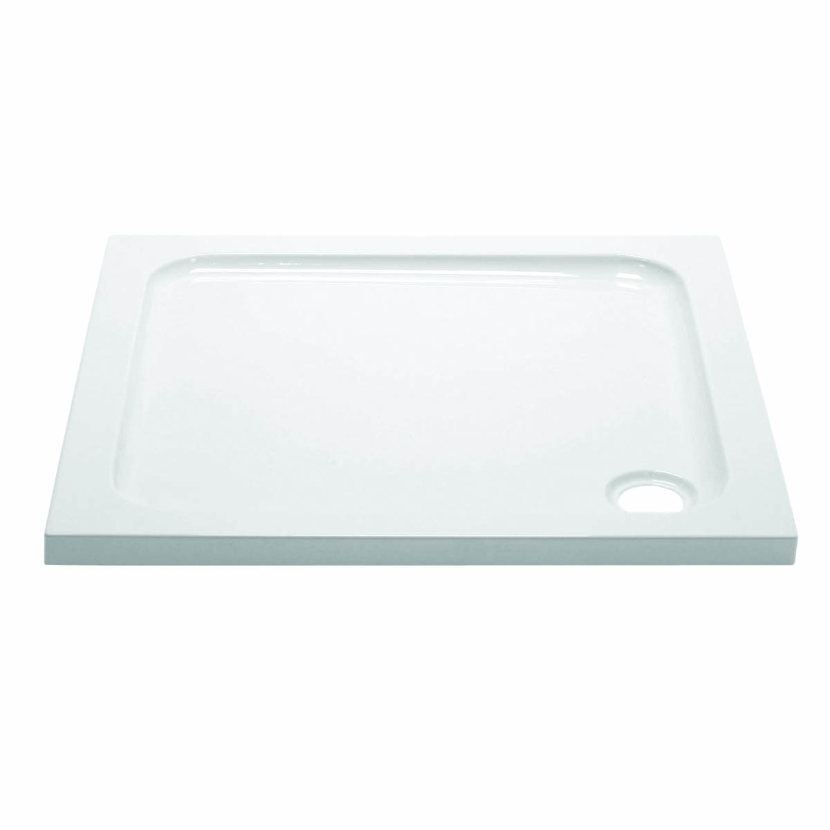 Elements 800 x 700mm Rectangle Slim Line Shower Tray with Corner Waste (20637)