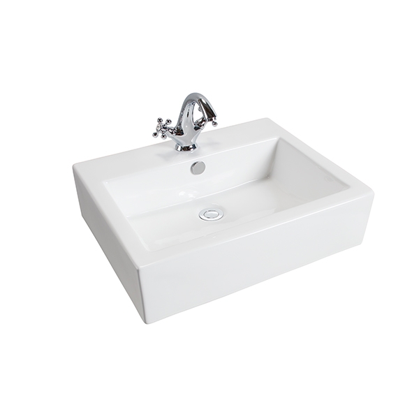 Square 600mm Traditional Basin (1470)