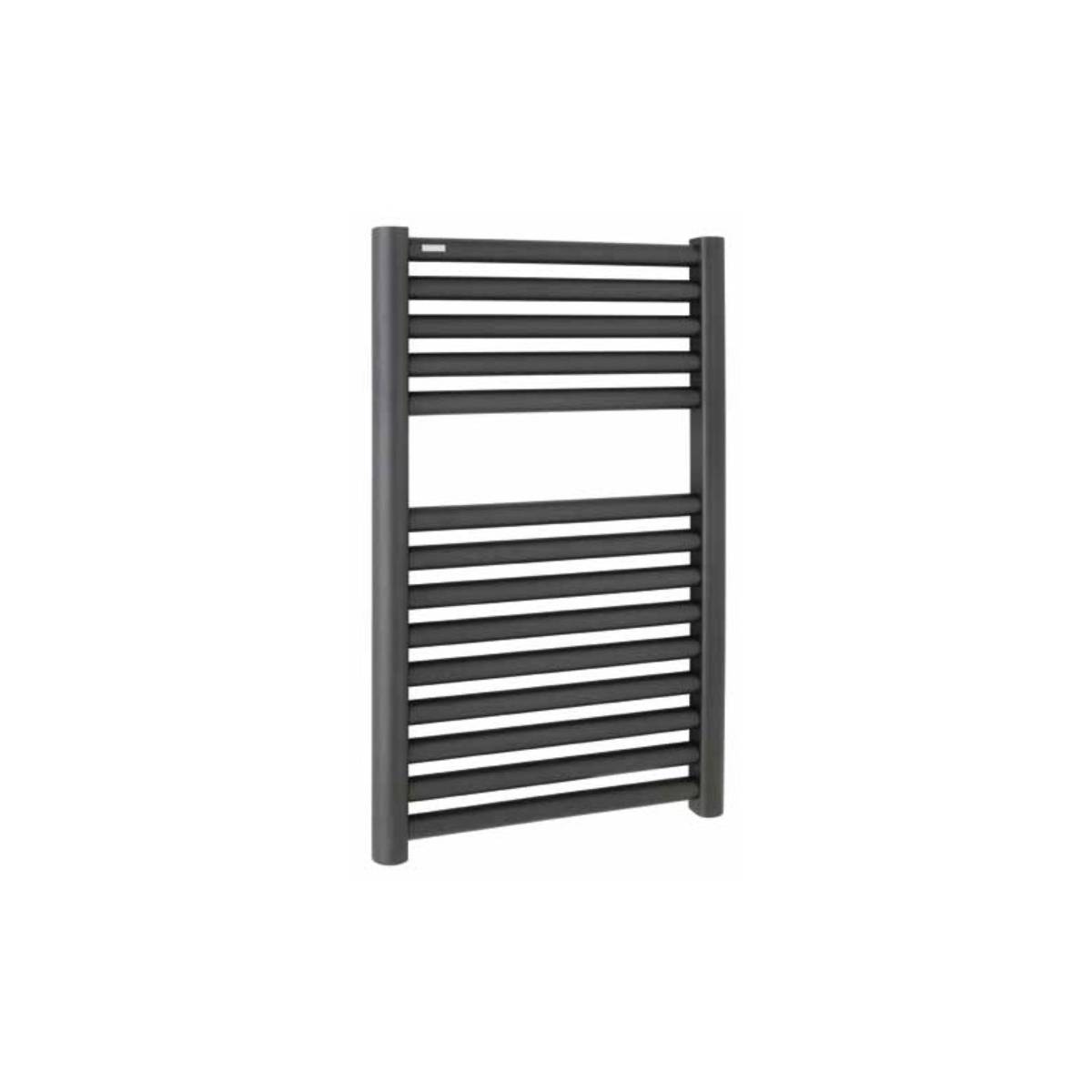 Wendover 600 x 600mm Straight Heated Towel Rail - Anthracite (12426)