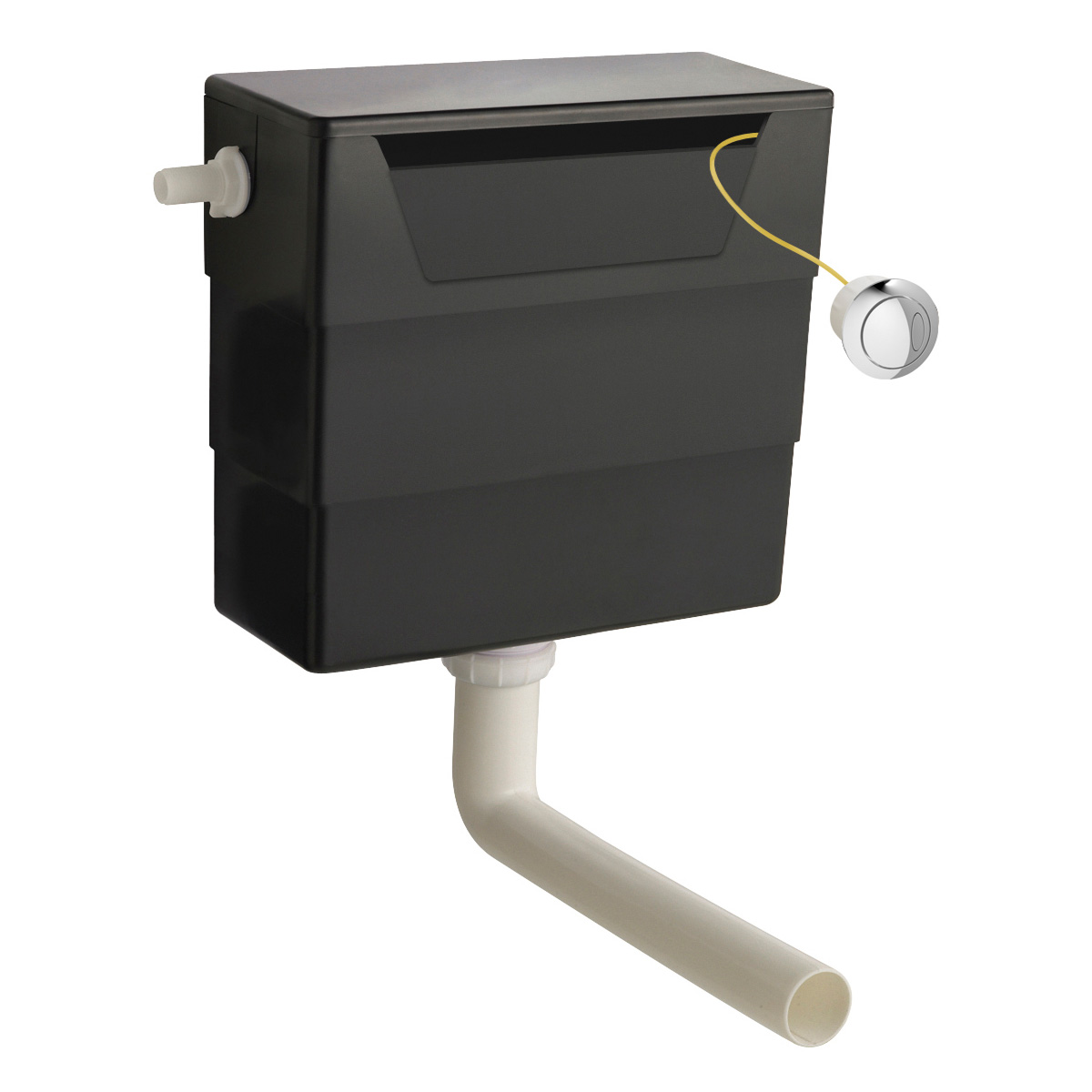 Dual Flush Concealed Cistern with Chrome Flush Button (20490)